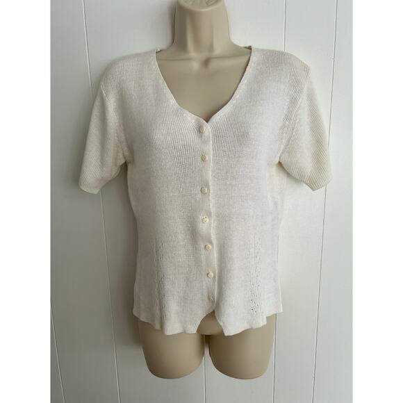 Vintage Heirloom Collectibles CardiganWomen's Size Small Short Sleeve, XC!!!!!!! - Picture 2 of 8